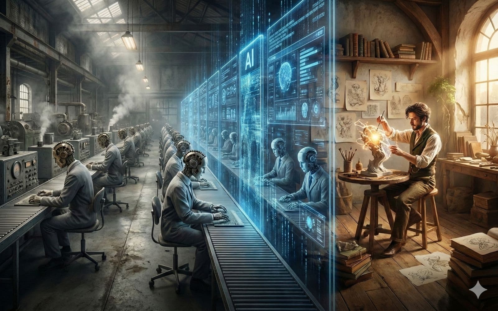 A Revolução Industrial Reversa: como a IA ressuscita o artesão